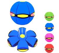 Pelota Mágica Rebotadora, Pelota Mágica Meta, Juguete de Pelota Mágica de Doble Forma con Cambio Libre con 3 Luces, Juguete de Pelotas Pop Up para Interior y Exterior, Interacción Padre e Hijo Blue