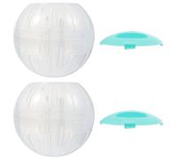 Pelota para Correr de Hámster, Ejercicio y Juego 14,5cm, 2 Piezas | Plástico Azul, Diversión Interactiva para Ratón y Erizo Pequeño, Accesorios para Mascotas