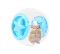 Pelota para correr para hámster, rueda transparente para hámster, decoración de jaula, rueda silenciosa, transpirable, para entretenimiento de animales aburridos de conejo, erizo, jerbo, animales
