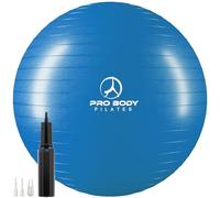 Pelota para ejercicio - Pelota de calidad profesional antirasgaduras para yoga o fitness, pilates, terapia física y entrenamiento de estabilidad, 65 cm, Azul