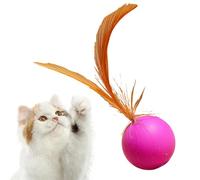 Pelota para gatos - Juguete masticable para gatitos, pelota de goma interactiva para mascotas, diseño elástico sólido resistente a las mordeduras, divertido para gatos, juguete grande duradero para