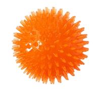 Pelota para Perro Chirriante Pelotas para Masticar para Perros Pelotas Suaves para Mascotas Juguete con Pinchos para Masticar No Tóxico Limpieza De Dientes para Cachorros Pelotas Juguete Naranja 8cm