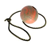 Pelota para Perro Dingo Smooth - Totalmente rellena de Goma, con Cuerda de 60 cm - Ideal para lanzar, Deportes caninos, Agilidad y Juego - Tamano Mediano - Color Aleatorio (17299-2)
