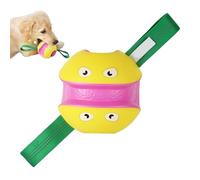 Pelota para perros con cordones | Juguete de masticar resistente a las picaduras - Bola para perros con etiquetas, para aburrimiento Autoentretenimiento Juego de animales de compañía en interiores