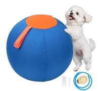 Pelota para perros de pastor - Inflable de poliéster PVC 17,72 - 25,59 pulgadas S/M/L | Pelota de entrenamiento gigante resistente con bomba y clip de fijación, interactivo para ser