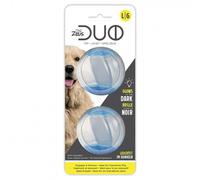 Zeus Juguete Interactivo para Perros Duo Pelota con Sonido y Reflectante, 6,3 cm, 2ud
