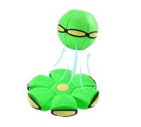 Pelota Saltarina Niños Gracioso Metaball Mágico, Platillo Volador Magic Metaball con 6 Luces, Children's Bouncing Ball para Interacción Entre Padres E Hijos (A02-Verde(Versión sin luz))