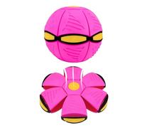 Pelota Saltarina Niños Gracioso Metaball Mágico, Platillo Volador Magic Metaball con 6 Luces, Children's Bouncing Ball para Interacción Entre Padres E Hijos (A02-Rosa(Versión sin luz))