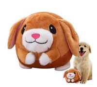 Pelota saltarina para Perros: Juguete Interactivo para Perros con Sonido de Movimiento | Pelota Animosa electrónica del Animal doméstico Lavable del Conejo del Juguete de la Felpa para los Perros Que