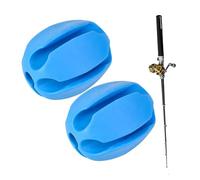 Pelota sobre caña de pescar, bola fija para caña de pescar, correas porta clip de goma para caña de pescar - Extractor para barras, robusto y ligero, con bolas fijas, para los amantes de la