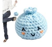 Pelota tejida para patear - Suave Para Exteriores Que Desarrolla Habilidades - Pelota Para Patear Con Forma De Bollo Al Vapor,Para Niños Principiantes Estudiantes Jardín Césped Camping Parque Patio Tr