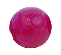 Pelota TPR para perros GLORIA - Tamaño 6.35 cm - Muy resistente - Pelota Flexible - Cuida la salud dental de tu perro - Juguetes para perros - Pelotas para perros - Color rosa