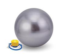 Pelota Yoga 55cm. Balón Pilates Antideslizante. Pelota de Ejercicio de Entrenamiento, Fitness, Embarazada. Fitball Resistente para Estiramientos, Equilibrio, Relajación. (Inflador Incluído)