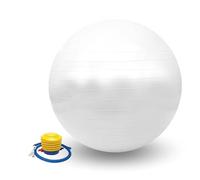 Pelota Yoga 55cm. Balón Pilates Antideslizante. Pelota de Ejercicio de Entrenamiento, Fitness, Embarazada. Fitball Resistente para Estiramientos, Equilibrio, Relajación. (Inflador Incluído)