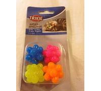 Pelotas caucho multiformas 3.5 cm multicolor trixie juguete para gatos