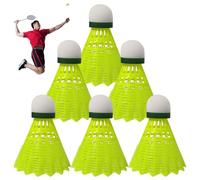 Pelotas de bádminton de nailon - Birdes de bádminton de nailon premium, volantes profesionales de nailon | volantes de entrenamiento de nailon ligero con alta elasticidad, volantes adecuados para