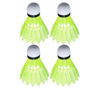 Pelotas de bádminton iluminadas con LED para bádminton, 4 piezas bolas de bádminton luminosas | Pelota de entrenamiento resistente al viento para niños y adultos en exteriores e interiores