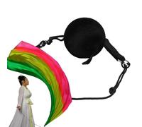 Pelotas de baile suave, cadena ajustable, bolas de lanzamiento de Poi negras, accesorio de baile portátil de 1.97 x 1.97 pulgadas, herramienta de rendimiento en escenario para accesorios de danza de
