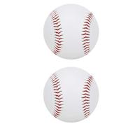 Pelotas de béisbol Blandas, 2 Piezas PU Relleno elástico Suave Entrenamiento Resistente al Desgaste Base práctica de bateo de Pelota Softball Alloy Bat Hit(Pelotas de Beisbol)