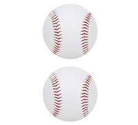 Pelotas de béisbol Blandas, 2 Piezas PU Relleno elástico Suave Entrenamiento Resistente al Desgaste Base práctica de bateo de Pelota Softball Alloy Bat Hit(Pelotas de Beisbol)