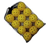 Pelotas de béisbol para entrenamiento, 12 piezas, equipo de entrenamiento | Pelotas cuevas con malla y cordón, para hombre y mujer, jardín, playa, casa, escuela