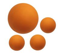 Pelotas de calabaza de 4 paquetes de goma altamente elástica, bolas de calabaza de bolas de entrenamiento | Comportamiento de salto estable, pelota deportiva claramente visible para principiantes
