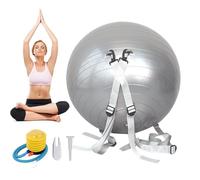 Pelotas de ejercicio para entrenamiento, protección de fitness, pelota de yoga, pelota de fitness multifuncional para saltos mortales asistidos, capacidad de 250 kg, antideslizante para niños y