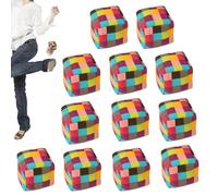 Pelotas de Footbag 12 Piezas Divertidas y Coloridas de Tejidas para