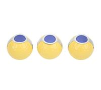 Pelotas de Golf de Colores, Juego de 3 Piezas, Bolas Decorativas para Ceremonias, Amarillo, Indoor y Outdoor - Diseño Brillante, Núcleo de Goma Resistente, Ideal para (Bola cinta amarilla 3 piezas en