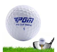 Pelotas de golf de doble capa - Elasticidad 75% Pelota de golf de doble capa ? Accesorio para asistencia al putter para entrenamiento interior al aire libre ? Pelota de entrenamiento para