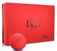Pelotas de Golf de Vice Pro Plus (12 Unidades), Vice Pro Plus Golf Balls Red, Rojo