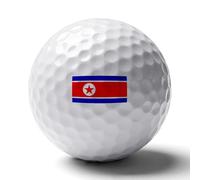 Pelotas De Golf Personalizadas E Impresas Accesorios De Golfistas Regalo Con La Bandera De República De Corea Pelota De Golf De Distancia De Goma Para Amantes Del Golfistas Papá Esposo E Hijos