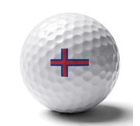 Pelotas De Golf Personalizadas E Impresas Divertidos Accesorios De Golfistas Con La Bandera De Las Islas Feroe Pelotas De Práctica De Goma Regalo Novedoso Para Amantes Del Golfistas Papás Y Esposos