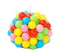 Pelotas de Juego para niños, Piscina para bebés, Piscina de Bolas Redondas, Colorida de Bolas de océano, Juguetes de plástico para guardería, Juguetes para niños pequeños y niñas, 100 Uds.