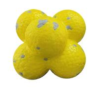 Pelotas de mascar - Pelota de ejercicio con pop maíz, juguete rebote para perros de razas pequeñas, medianas y grandes, juguete interactivo, diseño de masticar atractivo, entretiene a los perros