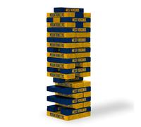 Pelotas de mesa apilables de 3 x 1 x 0,5 pulgadas de Wild Sports NCAA West Virginia Mountaineers, color del equipo