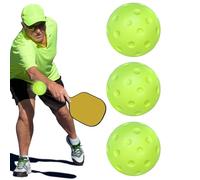 Pelotas de pickleball silenciosas - Pelotas de entrenamiento de pickleball 3X, ejercicios de calentamiento de 74 mm, accesorios deportivos huecos, equipo de pepinillo para jóvenes, hombres, mujeres