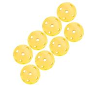 Pelotas de Práctica de con Flujo de Aire Hueco para Niños para Uso en Interiores, 50 Bolas Ligeras de Material PE para Niños Blancas (Yellow)