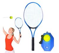 Pelotas de rebote de práctica de tenis, entrenador de pelota de rebote de práctica individual, kit de ejercicio de entrenamiento de tenis al aire libre, cuerda portátil de alta calidad, ideal para