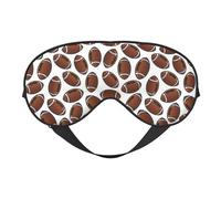 Pelotas de rugby de fútbol americano, Cubreojos completos Antifaz bloqueador de luz Antifaz para dormir Antifaz suave con los ojos vendados Noche