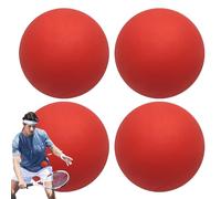 Pelotas de squash - 4 pelotas de salto de alta resistencia, elásticas para deportes al aire libre, bolas huecas de alta visibilidad para principiantes, ayudantes de entrenamiento para un control