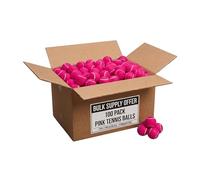 Pelotas de tenis de color rosa y pastel, empaquetadas sueltas, aprobadas por la ITF, sin presión, fabricadas en el Reino Unido, perfectas para entrenamiento y juego de partido, destaca entre la