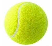 Pelotas de tenis de entrenamiento de alto rebote, pelota de fieltro de goma para masticar para perros, 6,4 cm, amarillo fluorescente, juego al aire libre