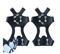 Pelotas de zapato - 1 * par de cubitos de hielo, garras antitracción con 10 clavos, tracción hielo Cleat | Cuerda de nieve para trabajo al aire Viajes de invierno Senderismo Caminar