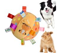 Pelotas interactivas para perros de 6 pulgadas de grado alimenticio con sonido chirriante, limpieza de dientes, juguetes interactivos para perros para tirar de la guerra, cumpleaños de