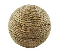 Pelotas masticables de conejo, juguete masticable para mascotas pequeñas, bola de rama de sauce natural, bola de ratán para masticar, bola de hierba natural, pájaro, loro, cobayas, juguete para