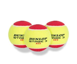 Pelotas Mini Tenis Dunlop Stage 3 Red x3