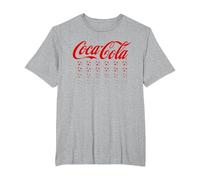 Pelotas múltiples Rojas de fútbol de Coca Cola Camiseta, Hombre Tallas Grandes, Gris Jaspeado, 3X Alto