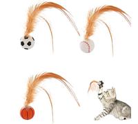 Pelotas para Gatos hinchables, Pelota de catacción para Mascotas, 3 Bolas de Goma para rebotar, mira a tu Gato, Aumenta tu interacción y Disfruta de tu Tiempo con tu Gato