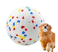 Pelotas para masticar para perros - ETPU 6,5 x 6,5 cm | Pelota de juguete para perros con bola de dentición para masticar rebotadora e irrompible, juguete rompecabezas, bolas de tenis mordedor Pē